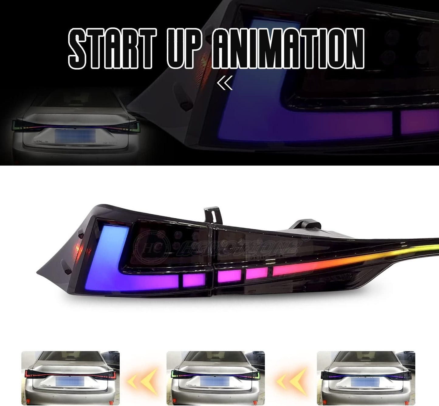 LED Taillights with Tailgate Light for Lexus IS250 IS350