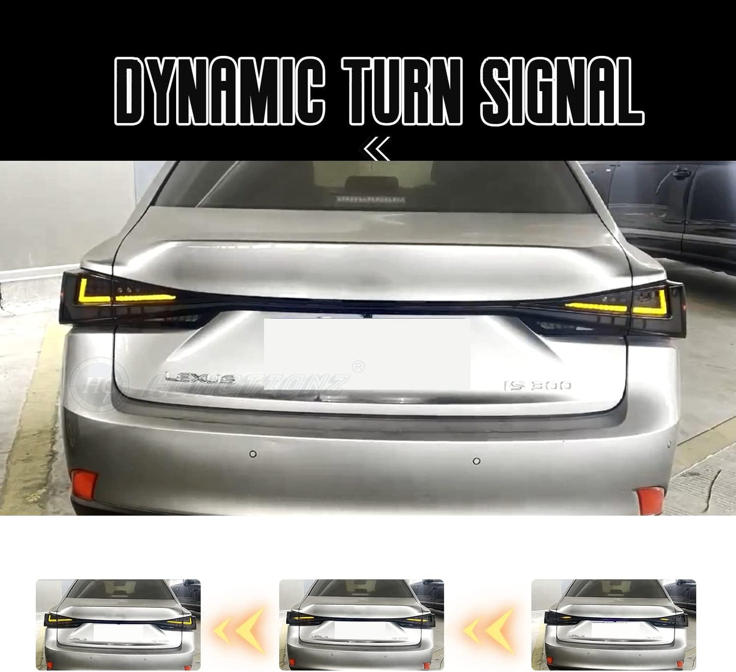 LED Taillights with Tailgate Light for Lexus IS250 IS350