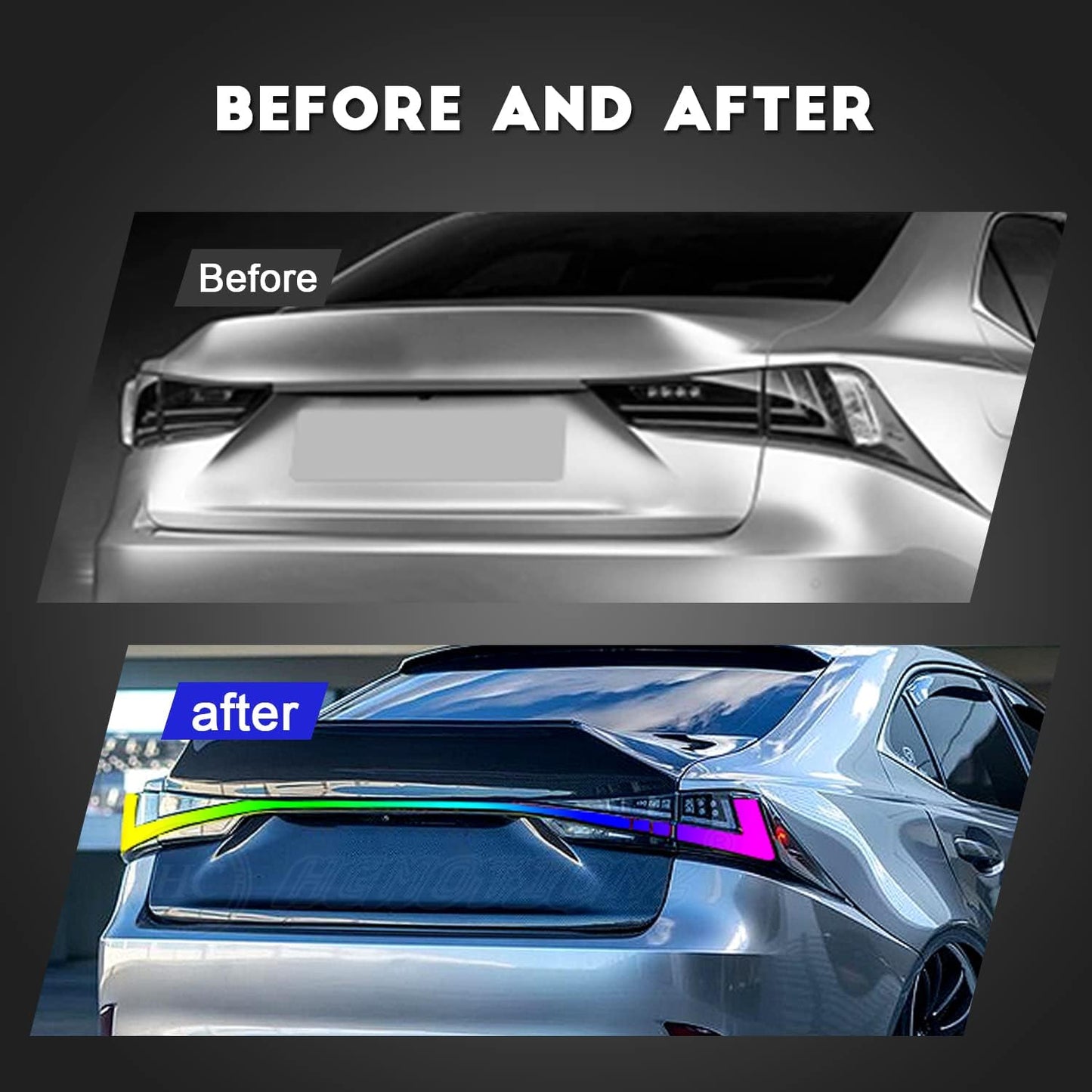 LED Taillights with Tailgate Light for Lexus IS250 IS350