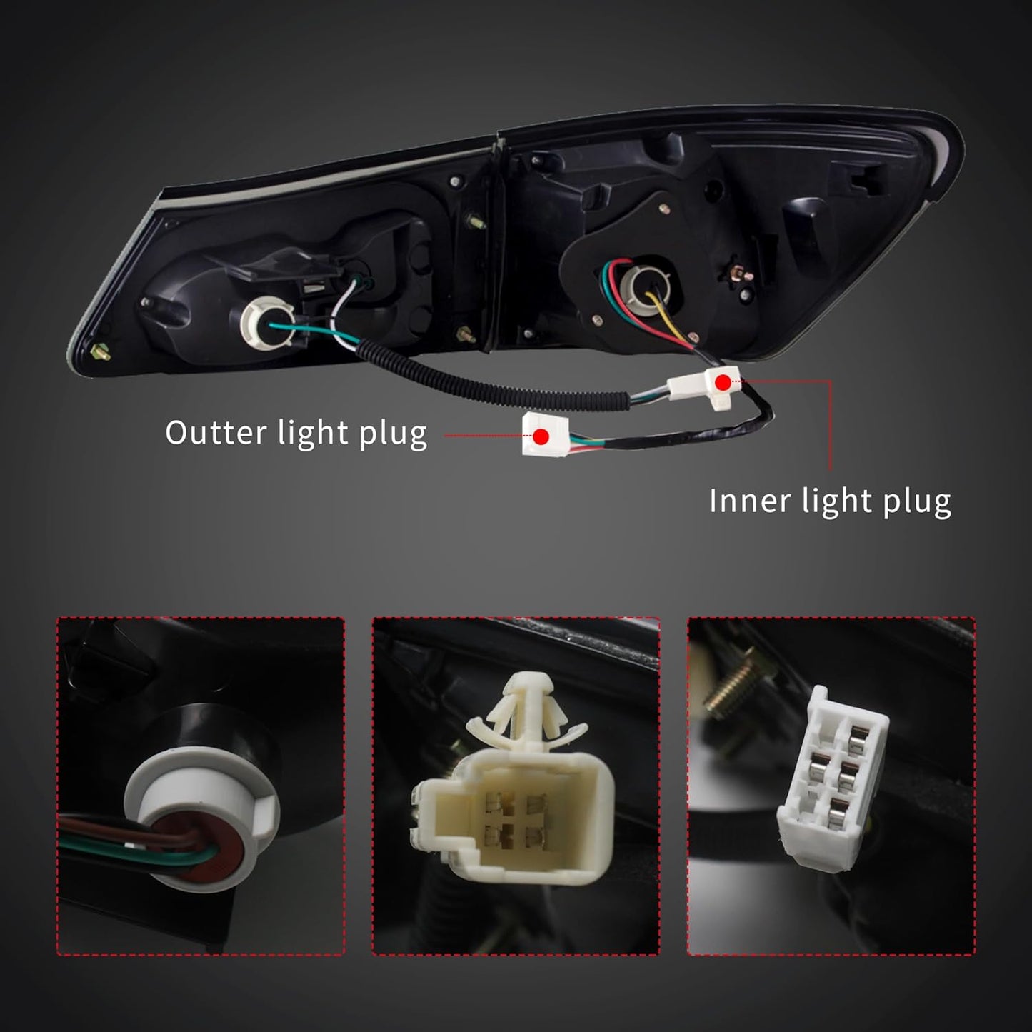 LED Taillights for Lexus IS250 IS350 IS-F w/ Animation