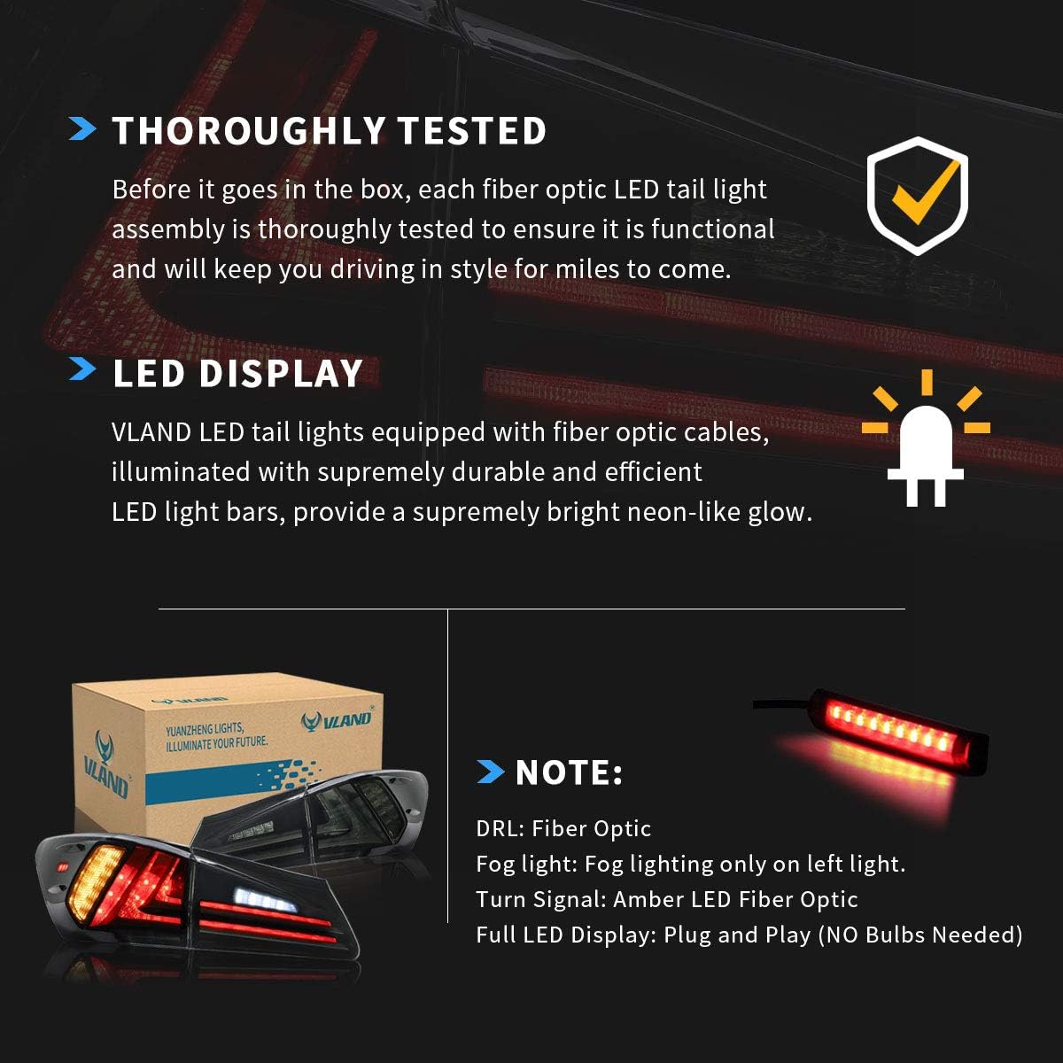 LED Taillights for Lexus IS250 IS350 IS-F