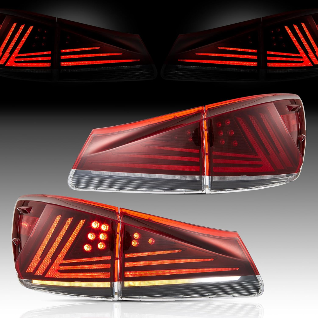 LED Taillights for Lexus IS250 IS350 IS-F w/ Animation