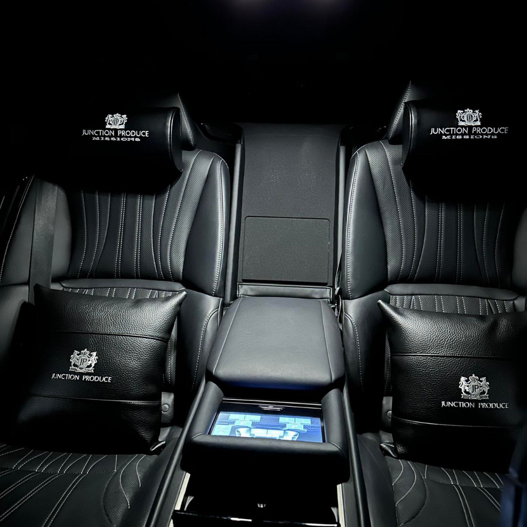 Junction Produce Black Large Leather Pillow