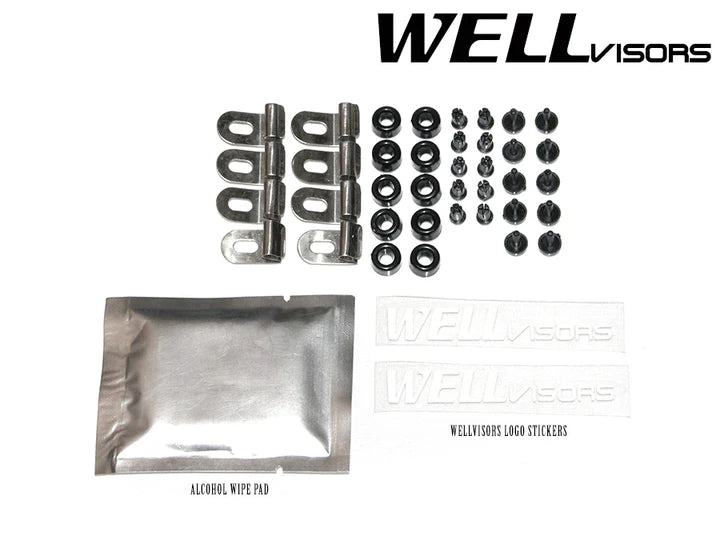 Wellvisors Mercedes Benz C-Class W203 (2001-2007) Premium Series Window Visors