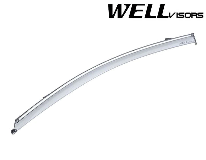 Wellvisors Mercedes Benz C-Class W205 (2015-2021) Window Visors with Chrome Trim