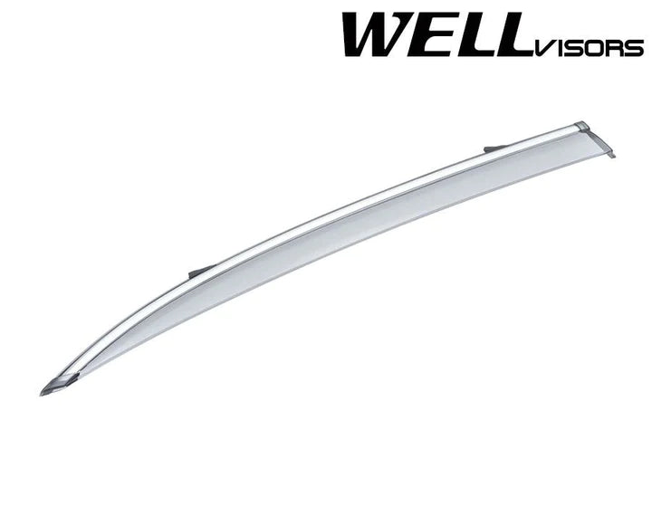 Wellvisors Mercedes Benz C-Class W205 (2015-2021) Window Visors with Chrome Trim