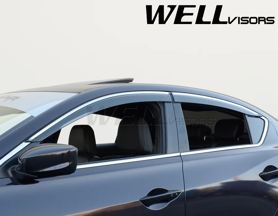 Wellvisors Acura ILX (2013-2022) with Chrome Trim