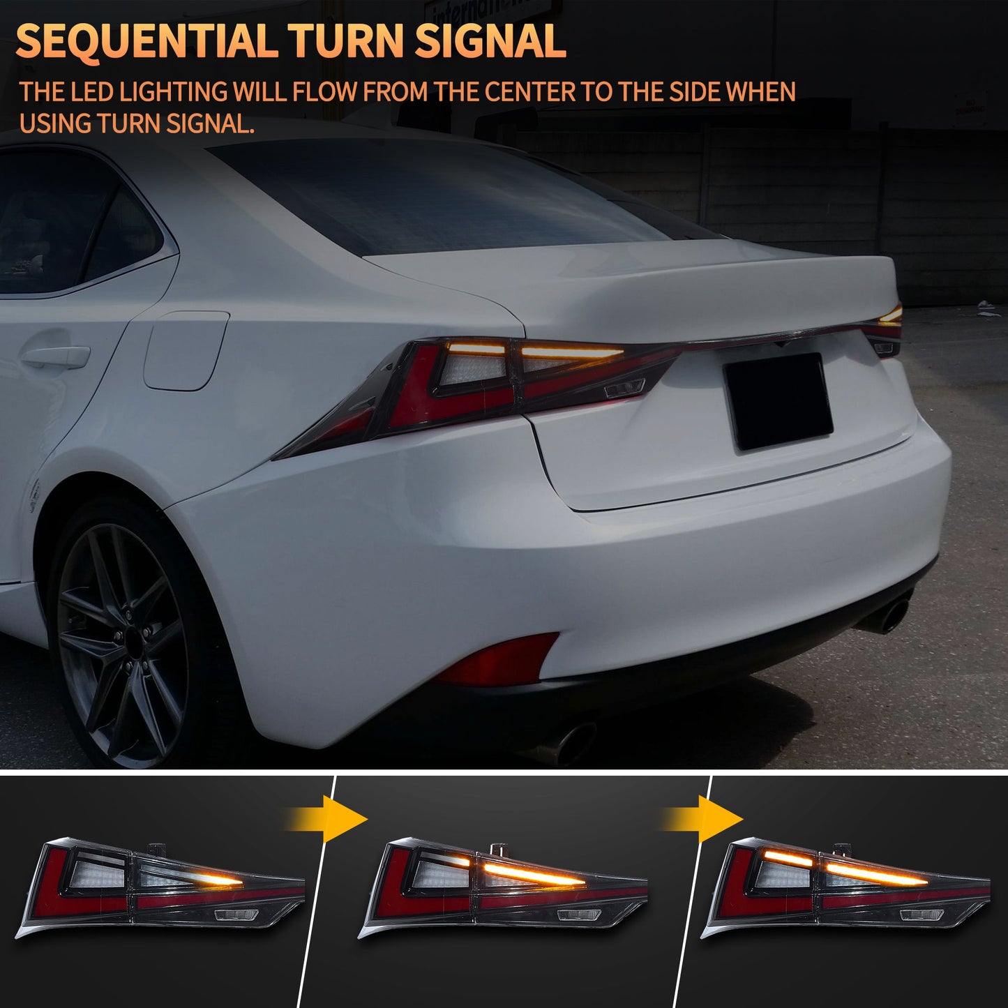 LED Taillights for 2014-2020 Lexus IS200t IS250 IS350