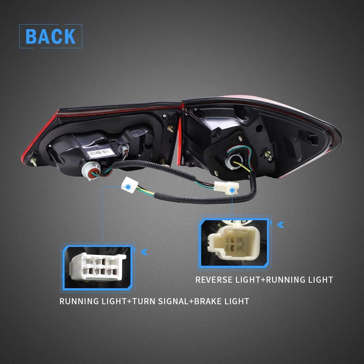 LED Taillights for Lexus IS250 IS350 IS-F