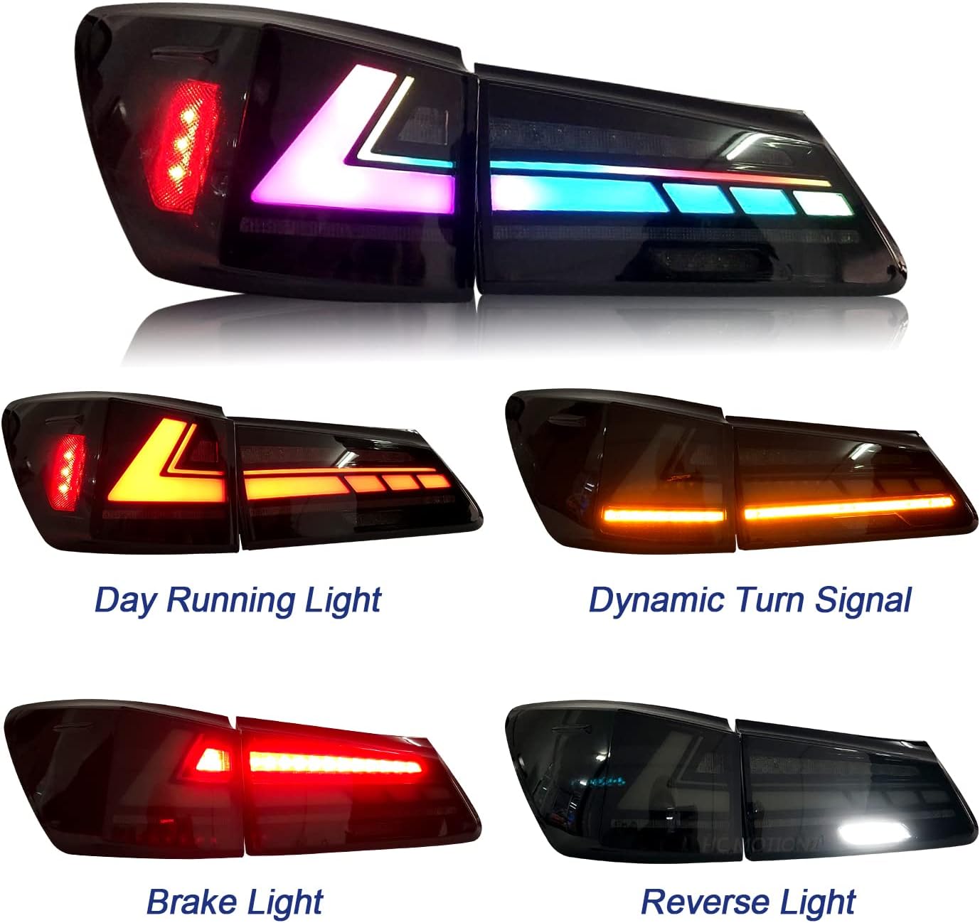 LED Taillights for Lexus IS250 IS350 IS-F