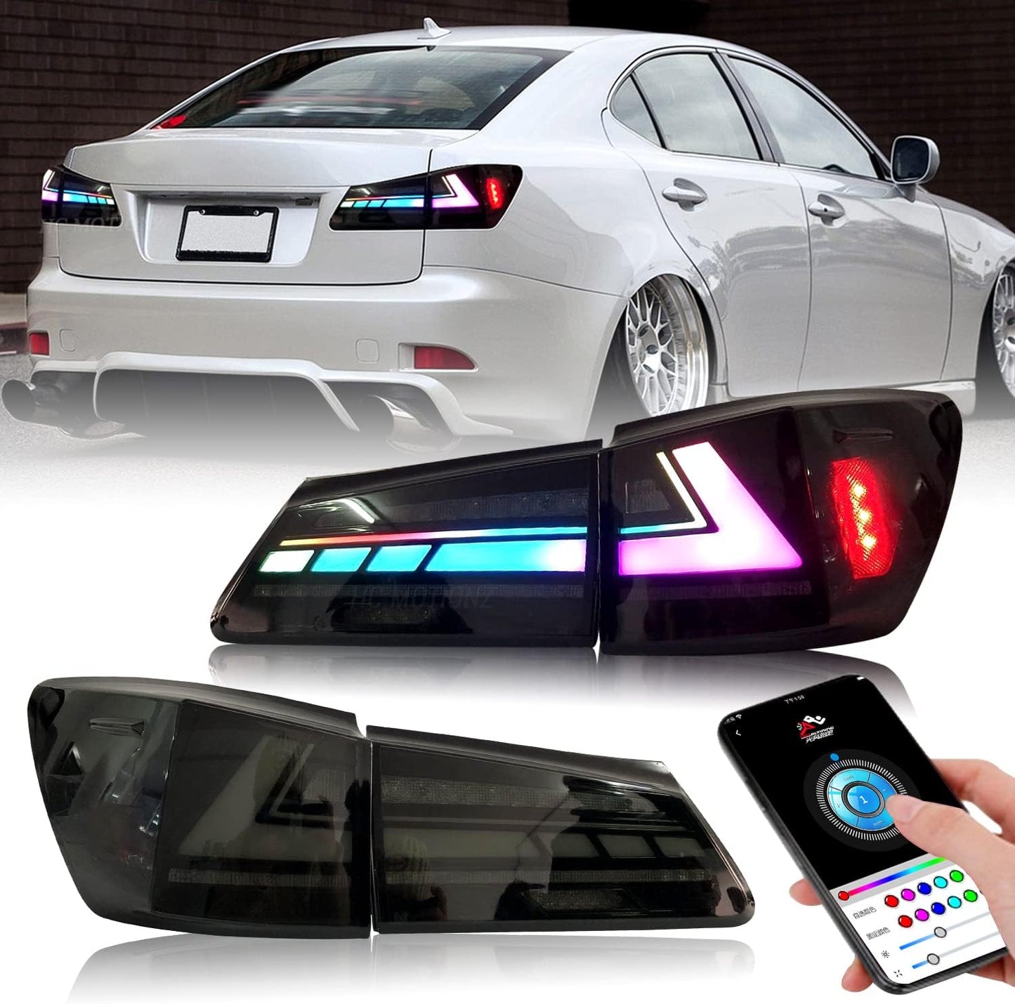 LED Taillights for Lexus IS250 IS350 IS-F