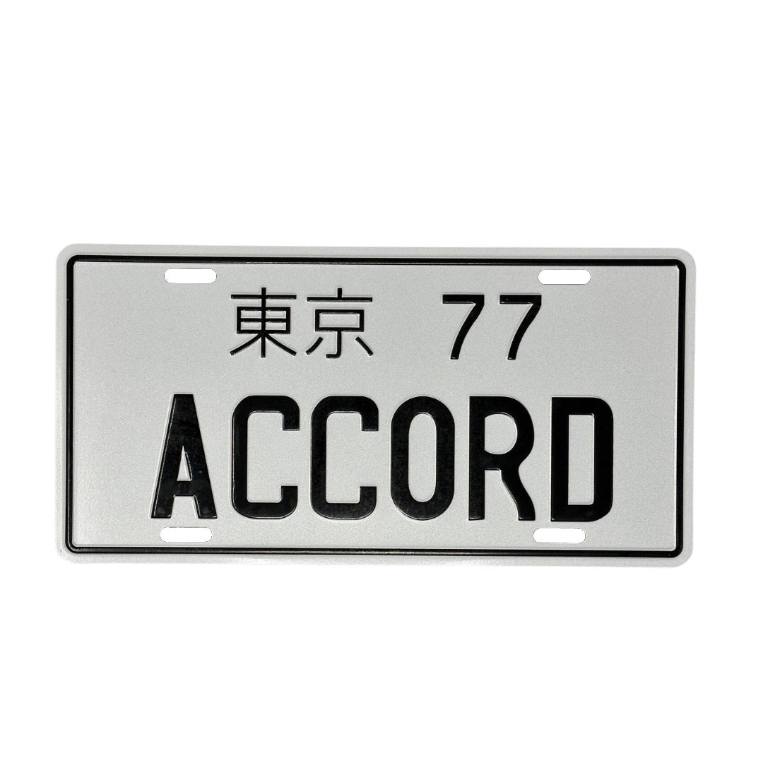 JDM Metal License Plate