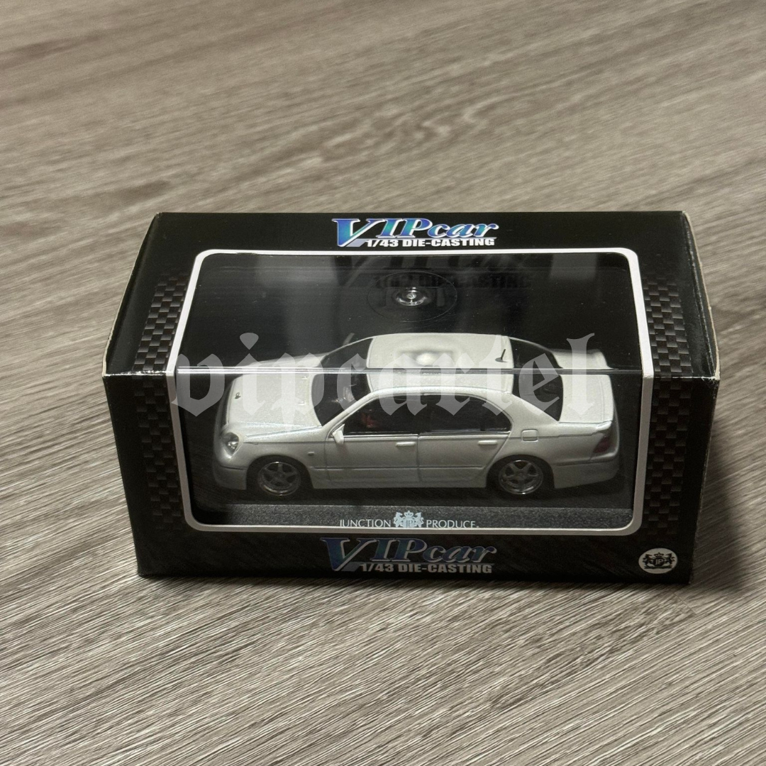 1/43 セルシオ(JUNCTION PRODUCE)ミニカー Rare Junction Produce 1/43 Diecast Toyota Celsior (White