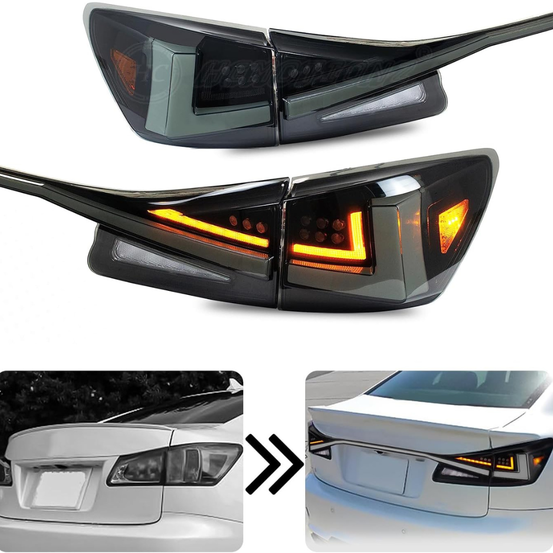 LED Taillight with Bar for Lexus IS250 IS350 IS-F