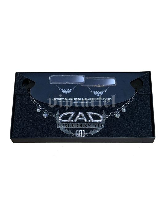 Garson D.A.D. Rear View Mirror Swarovski Necklace