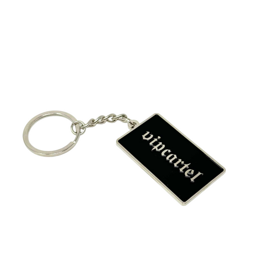 VIPCARTEL Black and Chrome Keychain
