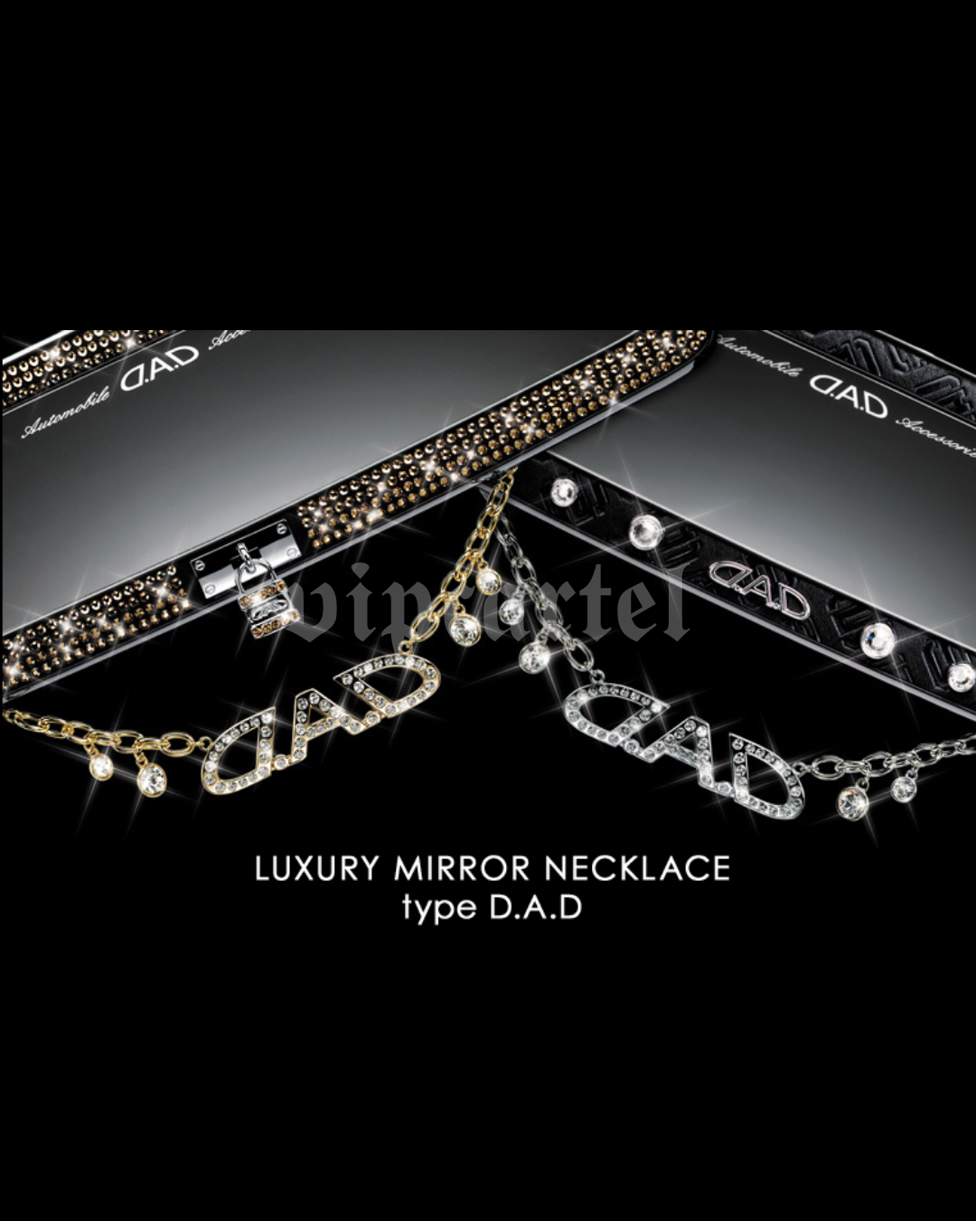 Garson D.A.D. Rear View Mirror Swarovski Necklace