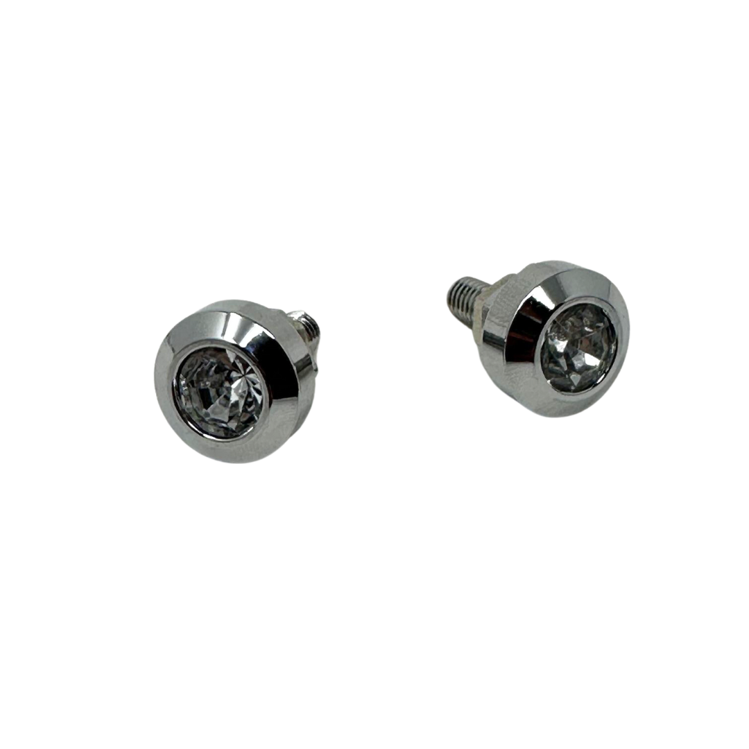 Diamond License Plate Screws