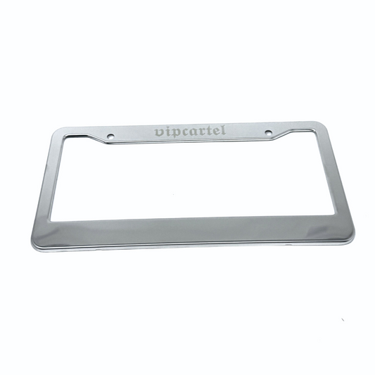 12" Chrome Metal License Plate Frame