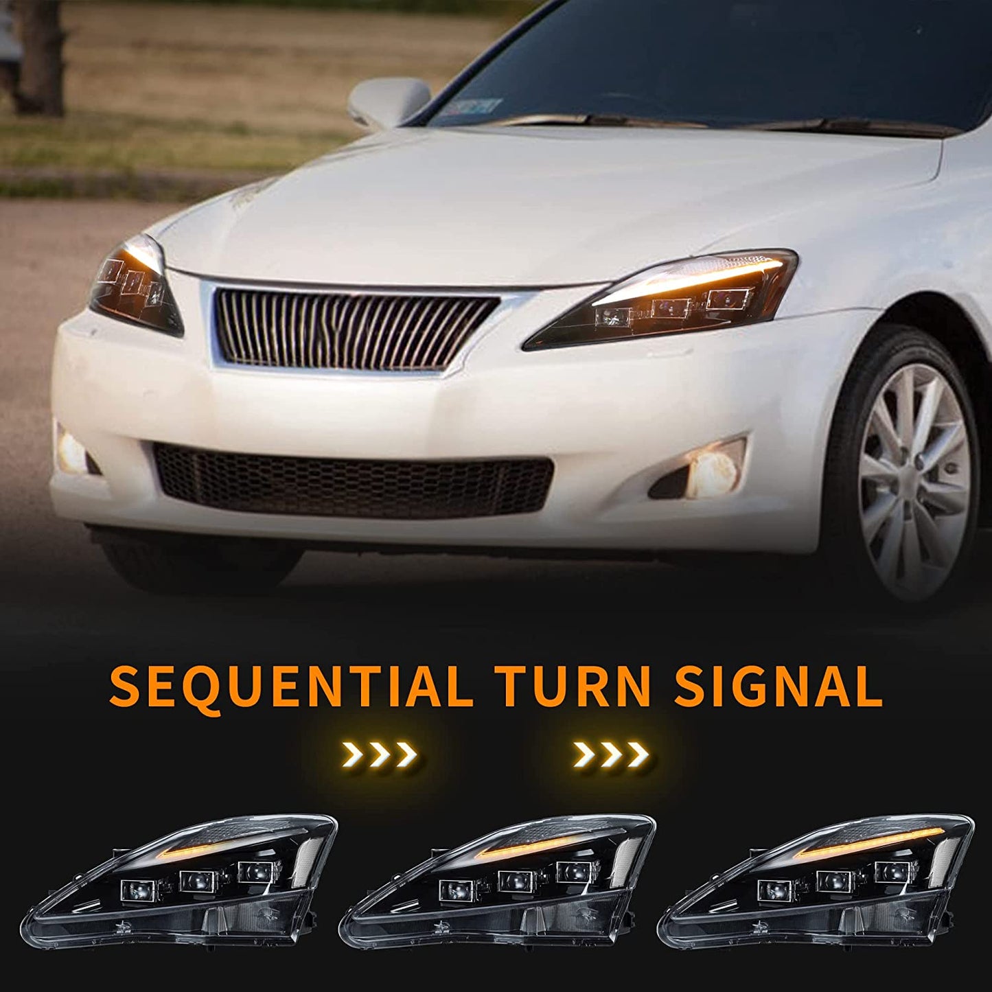 LED Headlights for Lexus IS250 IS350 IS-F