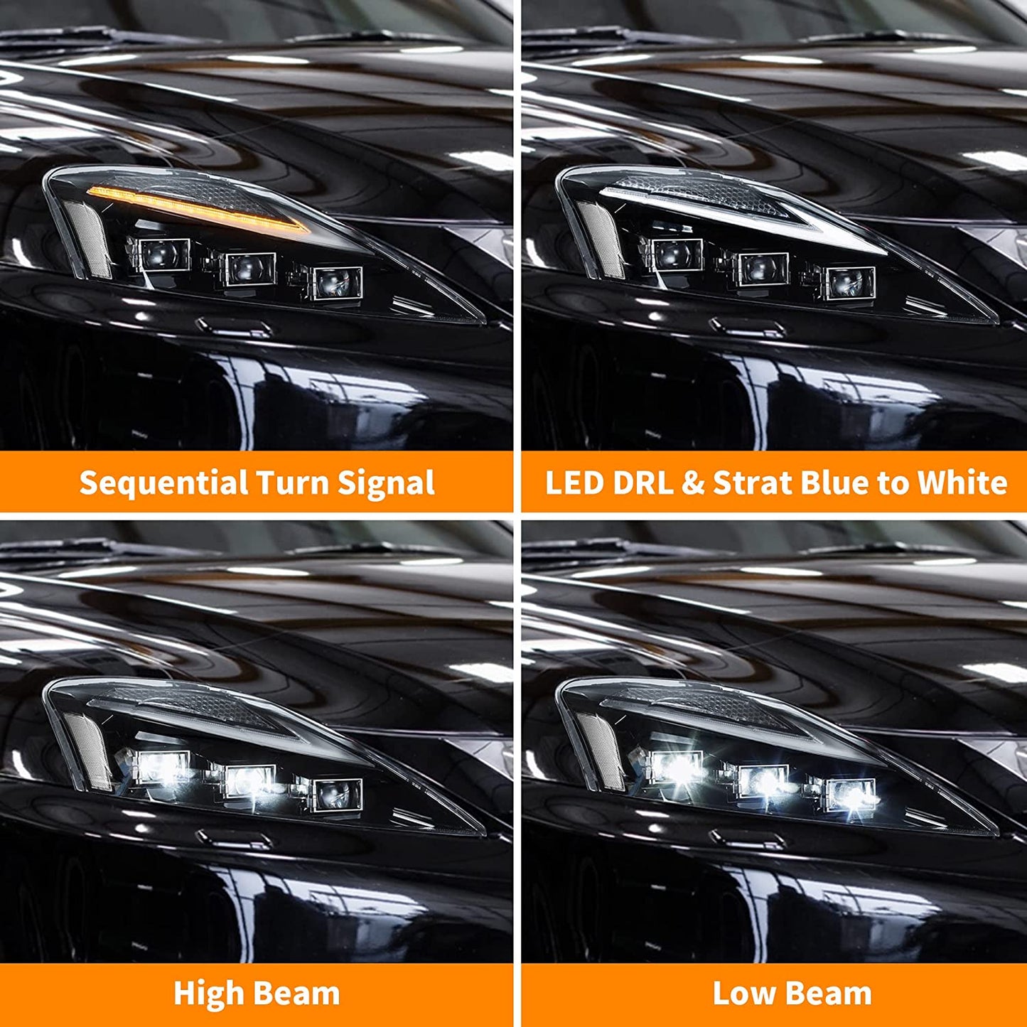 LED Headlights for Lexus IS250 IS350 IS-F