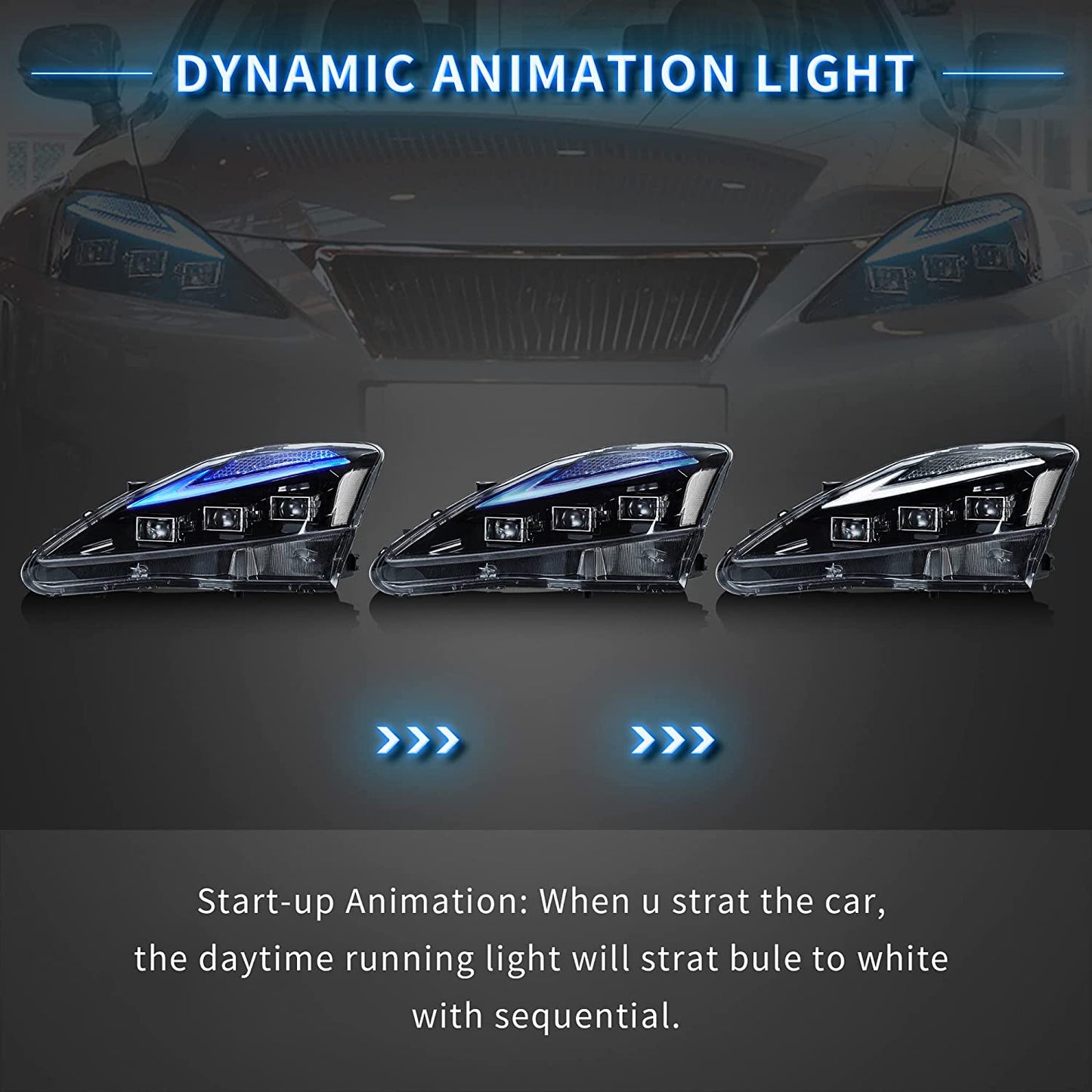 LED Headlights for Lexus IS250 IS350 IS-F