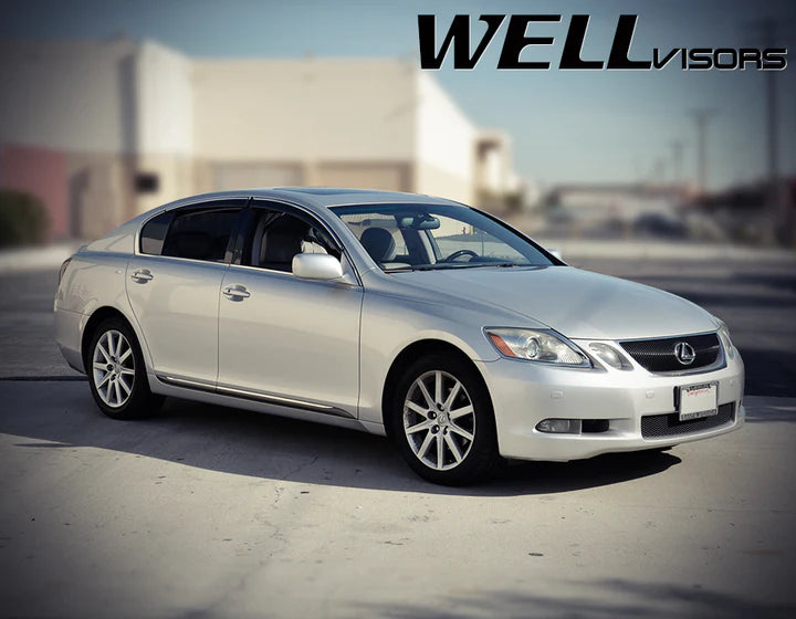 Wellvisors Lexus GS300/GS350/GS430 (2006-2011) with Chrome Trim