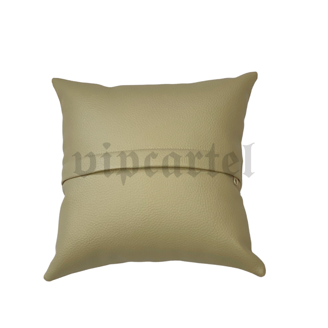 Junction Vip Pillows Junction Produce Beige Leather Pillow – VIPCARTEL Automotive